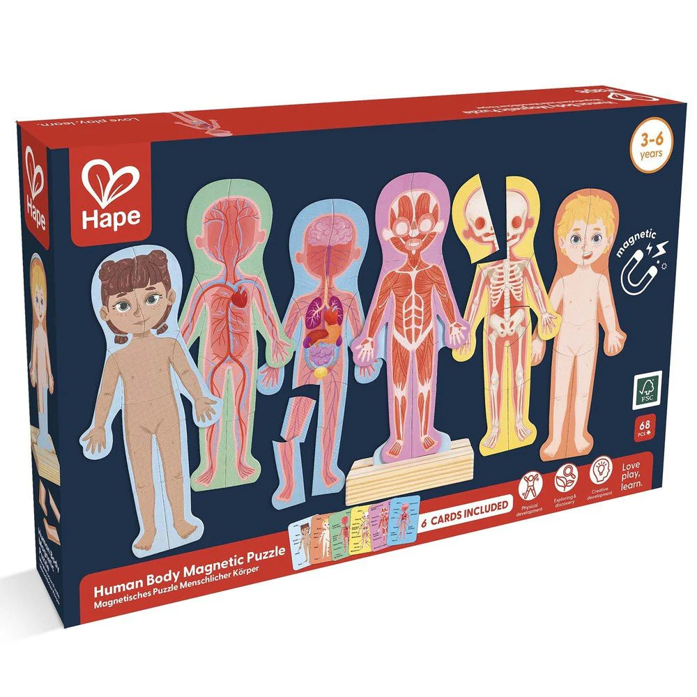 Puzzle en bois magnétique - Corps humain – Image 2